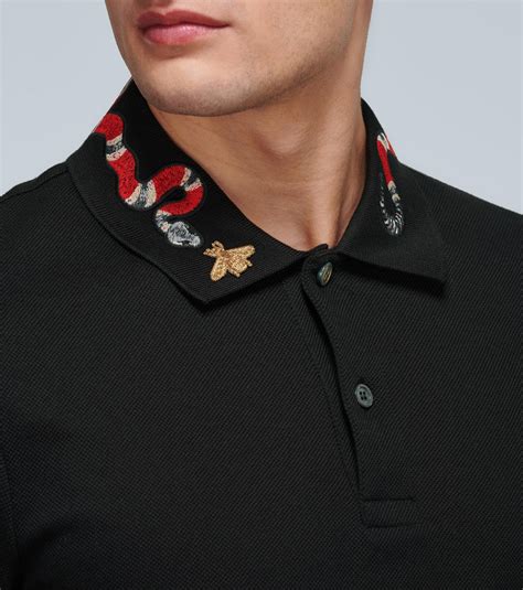 gucci collar shirt snake cheap|gucci polo snake collar.